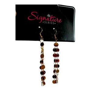 Gold Tone Dangle Earrings
